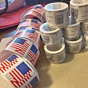 1000 usps forever stamps of 2018 Mail U.S.A. Flag Postage